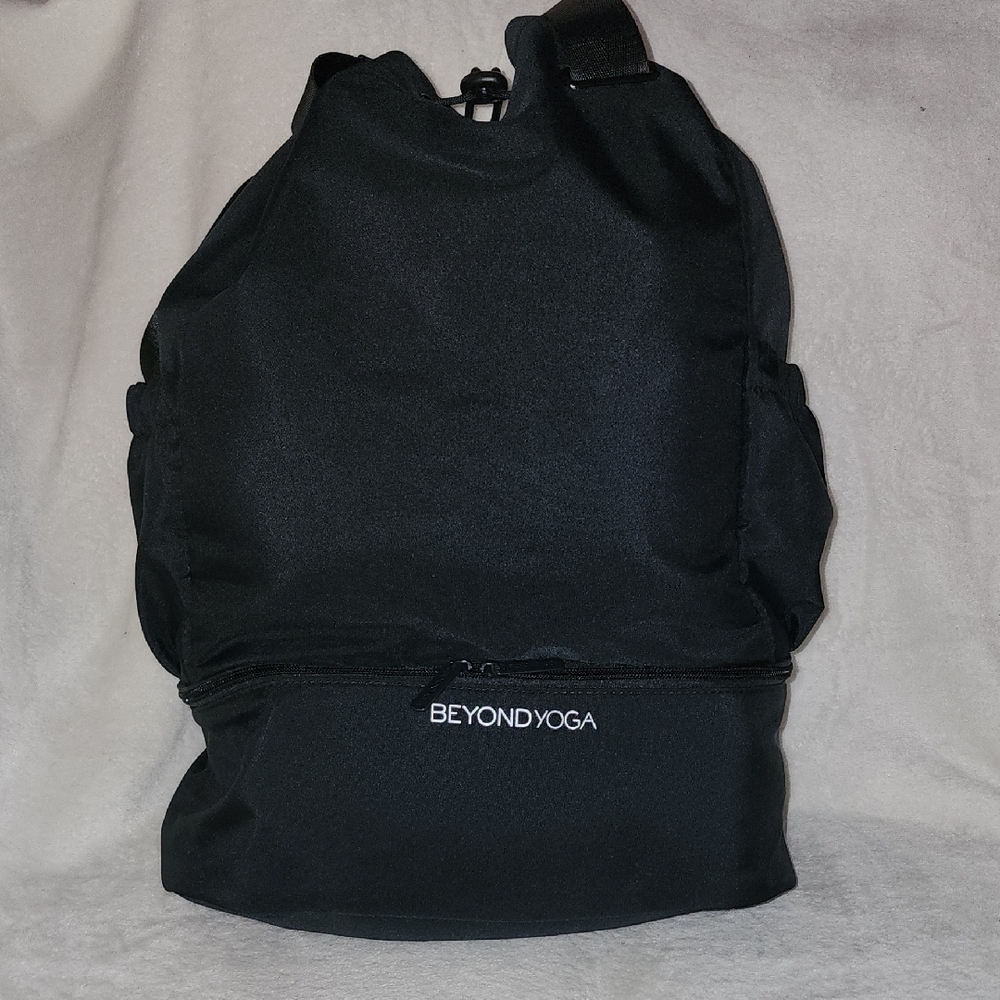 Beyond Yoga Black Backpack Minimalist Design.  Like New Condition